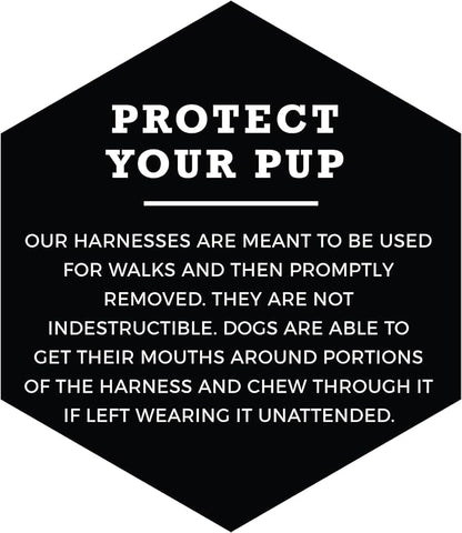 Wolfgang Heavy Duty Adjustable Dog Harness, Pull-Tested to Over 800 lbs for Walking & Training, ChevTech Print, Medium