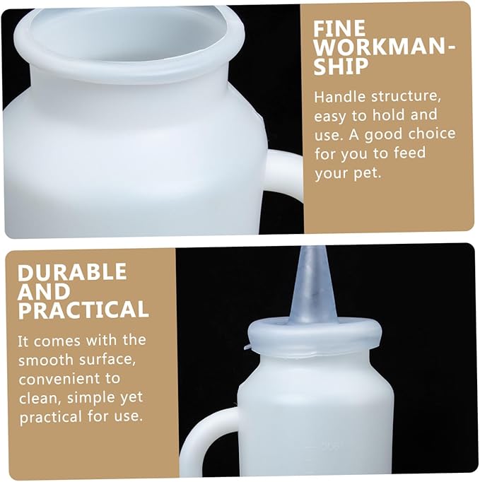 Happyyami 2pcs Calf Feeding Bottle Nursing Feeder for Newborn Livestock Portable and Easy Calves and