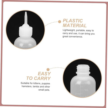 BESPORTBLE 4pcs Tiny Pet Nursing Bottle for Puppy Kitten Cat Milk Feeding Bottle Kit