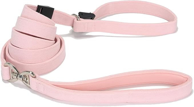 Slip Lead Dog Leash,Soft Corduroy 6 FT Dog Training Leash for Medium Large Dogs,No Pull Slip Leash and Collar with Padded Handle,Light Pink