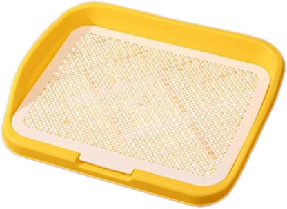 Dog Toilet Training, Toilet Puppy Pad Holder, Non-Slip, with Column, Dog Pee Holder, Training Pad for, Home, Dorm, Yellow