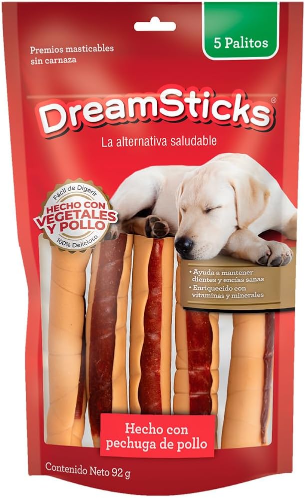 DreamBone DreamSticks, Treat Your Dog to a Chew Made WIth Real Chicken and Vegatables, 5 Count