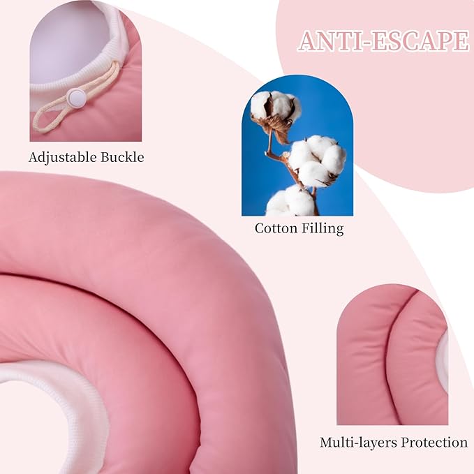 Soft Dog Cone for Small Medium Dogs and Cats, Dog Recovery Collar, Waterproof Elizabeth Collar Alternative After Surgery, Comfy Protective Neck Donut, Adjustable Pet Collar Anti-Licking Biting Wounds