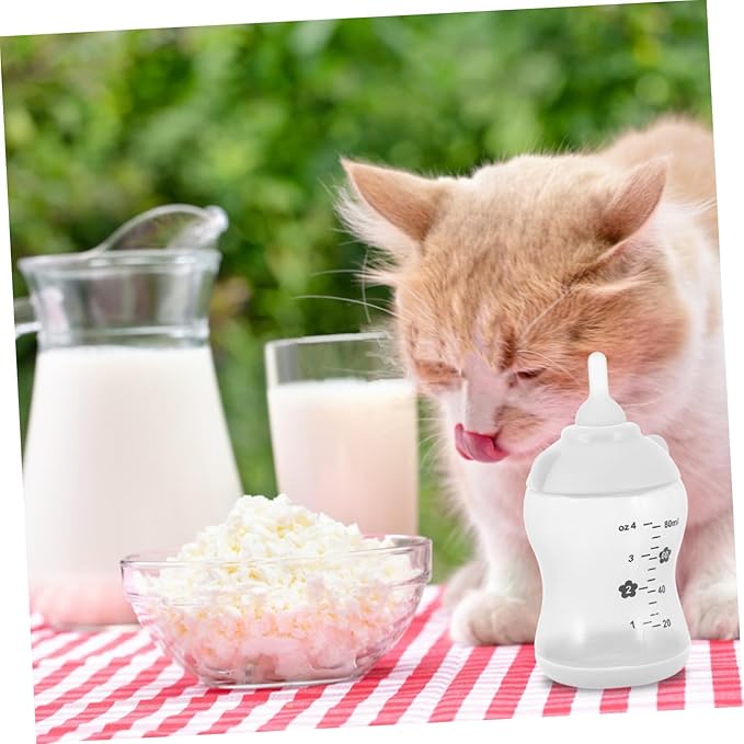 ORFOFE Breast Feeder for Dogs Cats Puppy Bottle Cat Nursing Bottle Milk Feeder Leakproof Pet Feeding Kit