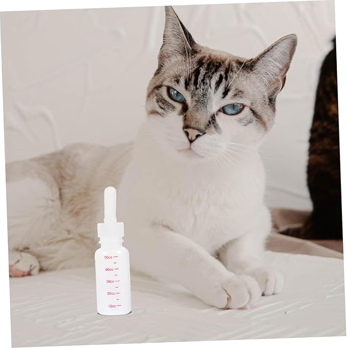 3pcs Pet Milk Bottle Kit Plastic Feeding Bottles for Nursing Puppies Kittens Portable Easy to Clean