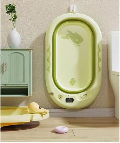 Foldable Dog pet Bathtub,Portable Bathtub for Dogs,Dog Bathtub with Thermometer and Cushion,for Cats and Dogs, Green