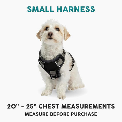 Embark Adventure Small Dog Harness – No-Pull, Reflective Trim, Military-Grade Nylon, Front Clip with Gel-Lined Handle, Soft & Padded