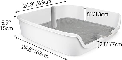 ALL FOR PAWS Pee Pad Holder, XL Dog Litter Box, Puppy Pads Holder, Puppy Potty Tray for Small/Medium/Large Dog Potty Training, 25" x 25"