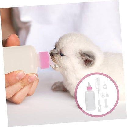 Abaodam Pet Bottle Puppy Feeder Dog Cat Milk Feeding Bottle Reusable Nursing for Small Pet Supply