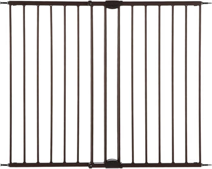 MyPet Windsor Walk Thru Pet Gate: 28.68" - 47.85" Wide Dog Gate. Hardware Mount, Dog Gates for The House, Cat Gate for Doorway. 31" Tall, Matte Bronze