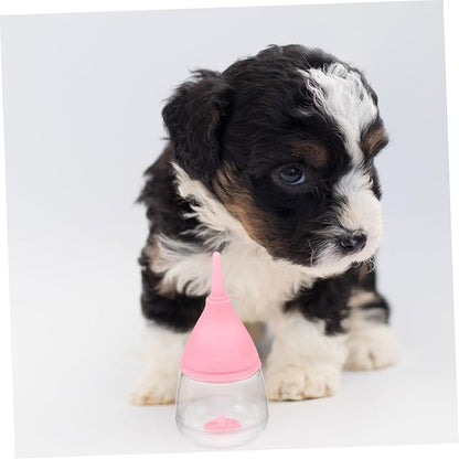 Mipcase Kitten Puppy Nursing Bottle Pet Feeder Silicone Milk Feeder Design Auto-Stop Cap