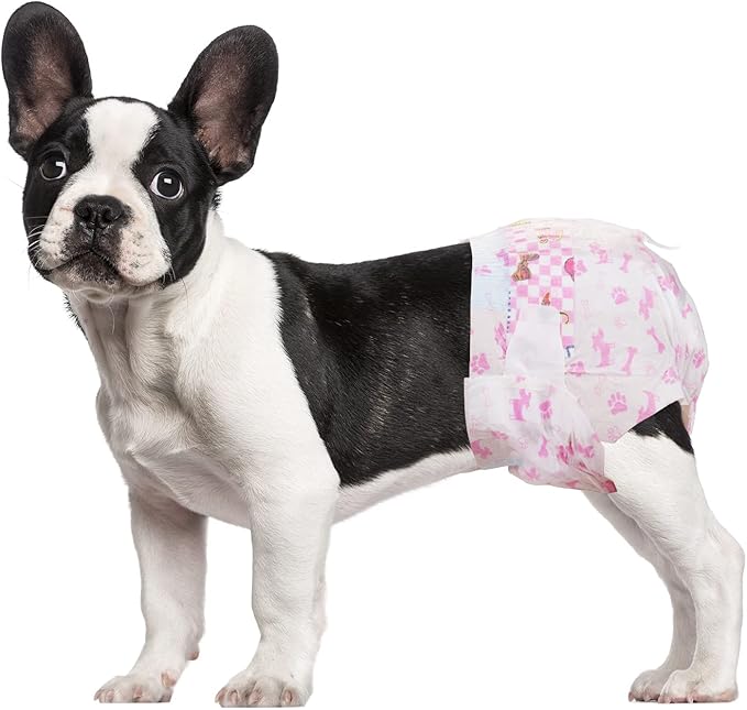Dono Disposable Dog Diapers Female, Super Absorbent Doggie Diaper, Rapid-Dry Gel Technology Puppy Diapers, Leak-Proof Fit for Doggy Cat in Heat, Excitable Urination, Incontinence, Medium