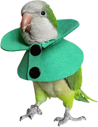 Pet Parrot Anti-bite Elizabethan Collars, Anti-Grab Feather Plucking Wound Healing Safety Recovery Collar Cones for Budgerigar Lovebird Conure Cockatiel Cockatoo Random Color (M)