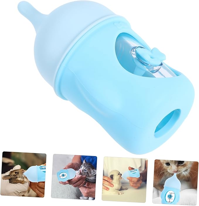 SUPVOX Pet Nursing Bottle Safe Kitten Puppy Feeding Bottle Scale Portable Mini Feeder for Newborns