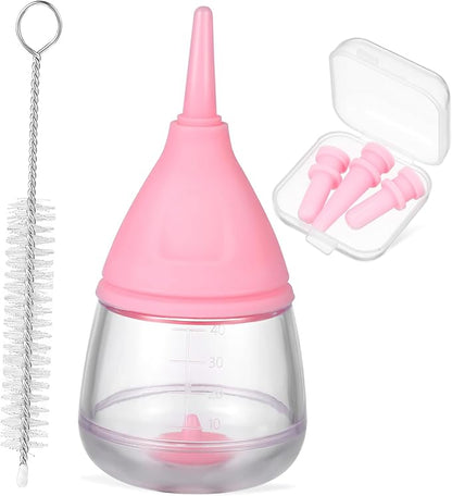 Puppy Milk Feeder Kitten Bottle Feeding Kit Silicone Nipples Safe Reliable for Newborn Pets