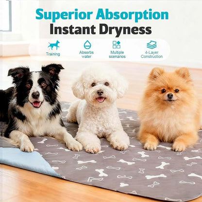 Puppy Pads for Dogs, 2026 New Washable Puppy Pads with Pheromones, Pee Pads for Dogs & Cats, Durable Leak-Proof & Anti-Slip Pet Training Pads for Home & Travel, Reusable (Red, 31.5" x 35.4")