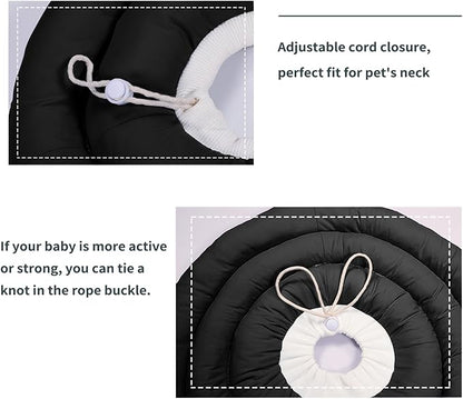 Comfortable Adjustable Soft Cone Alternative - Medium Dog & Cat Recovery Collar, Elizabethan Donut Collar, Different Sizes for Small, Medium & Large Pets