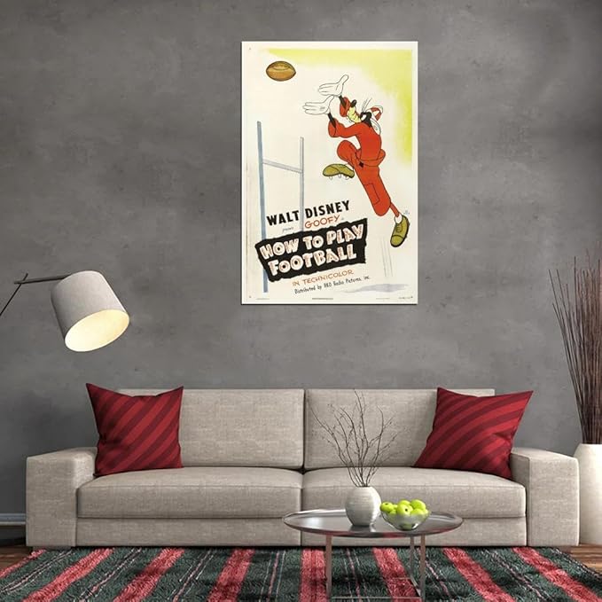 Black Empire How To Play Football Movie Room Decor Wall Art Print 18x24 Poster
