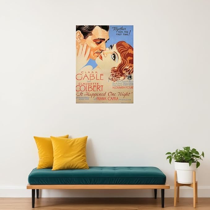 Rectify the Race It Happened One Night Movie Clark Gable Claudette Colbert 18x24 Poster