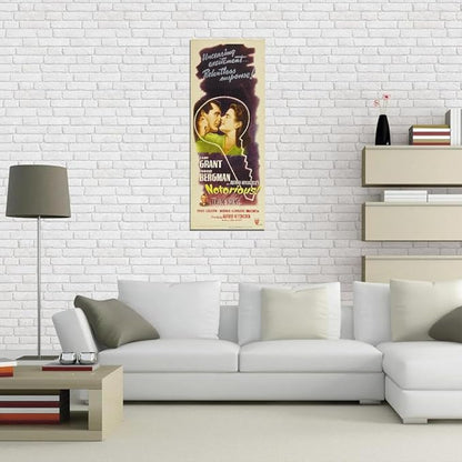 Black Empire Notorious Movie Insert Cary Grant Ingrid Bergman Claude Rains Room Decor Wall Art Print 12x16 Poster