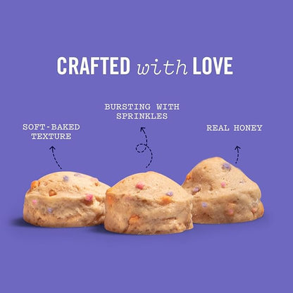 Three Dog Bakery Ultimate Celebration Cake Bites,Soft-Baked Dog Treats and Cookies with Real Ingredients,12 oz,(Pack of 2)