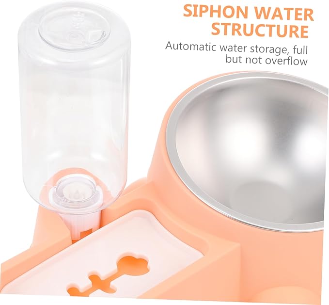 Milisten Multifunctional Pet Feeding Bowl Dog Food Dispenser Water Container Simple Design for Home Use for Feeding and Hydration Needs Easy to and Safe for Pets