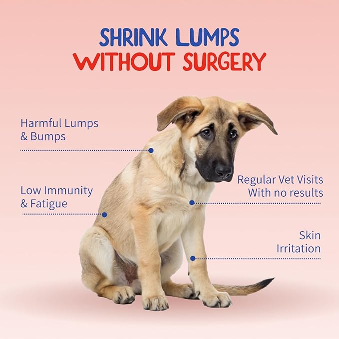 Fifth & Fido Turkey Tail Mushroom for Dogs – Lipoma Treatment for Dogs - Mushroom Supplement with Immune Support for Lipoma, Lumps & Bumps – Premium Pet Vitamins and Supplements Made in USA, 100 Serv.