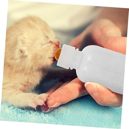 WOONEKY Pet Milk Bottle Set Kitten Puppy Replacement Feeding Bottles Easy Feeding for Small Animals