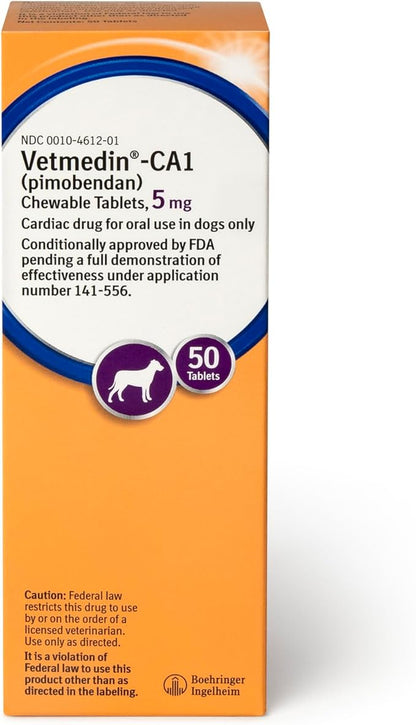 VETMEDIN®-CA1 (pimobendan) Chewable Tablets for Dogs, 5 mg, 50ct