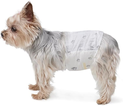 Amazon Basics Super Absorbent Male Dog Diapers, Leak-Proof Disposable Wrap with Wetness Indicator, Secure Fit, Breathable, X-Small, 30 Count