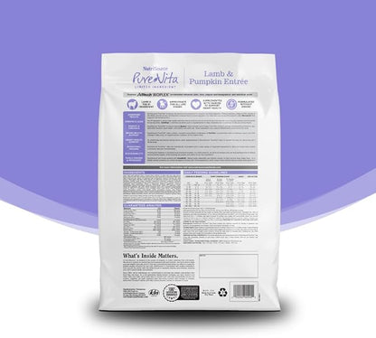 NutriSource Pure Vita Grain Free Lamb & Pumpkin Dog Food, 25LB