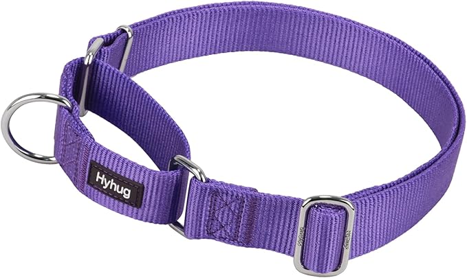 Hyhug Martingale Collar for Dogs Extra Large Purple |Escape - Proof Heavy Duty Nylon Durable No Pull, Ideal for Training & Daily Walks