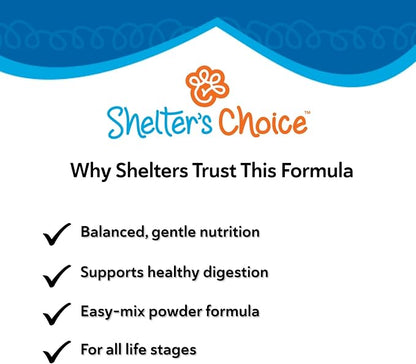 Revival Animal Health Shelter’s Choice Kitten Milk Replacer Powder, Complete and Balanced Milk Formula for Kittens and Adult Cats, Supports Healthy Growth and Digestion, 1 lb