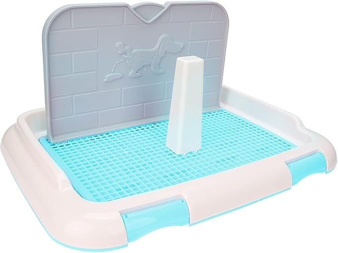 Basics Dog Potty Tray - Indoor Dog and Puppy Training Toilet - Scheduled Urination Tray