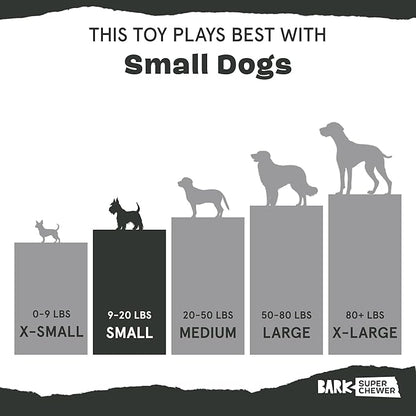 Barkbox Bear Hugger Dog Toy for Aggressive Chewers | 2-in-1 Plush & Rubber Treat-Dispensing Toy for Small Dogs | Puppy Teething Toys & Dog Toys to Keep Them Busy