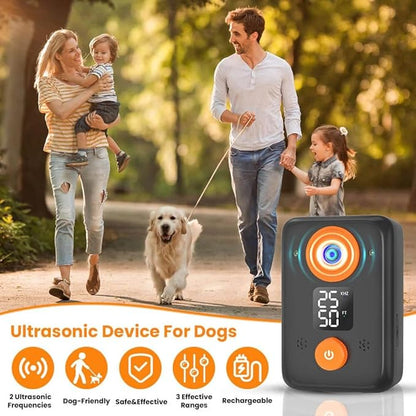 Anti Barking Device for Dogs – Ultrasonic Dog Bark Deterrent with 3 Modes, 50FT Effective Range, Rechargeable, Indoor Outdoor Anti Barking Device, Humane and Easy to Use