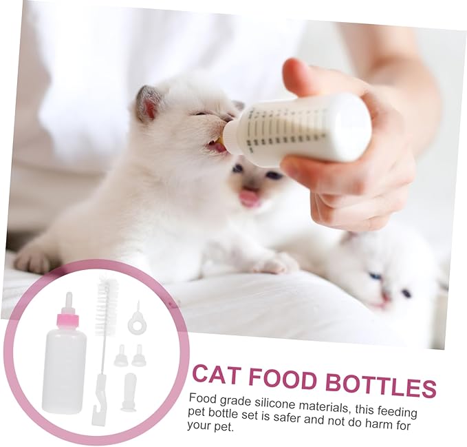SUPVOX Pet Nursing Bottle Kit Dog Puppy Kitten Milk Feeder Bottles Pet Feeding for Newborn Animals