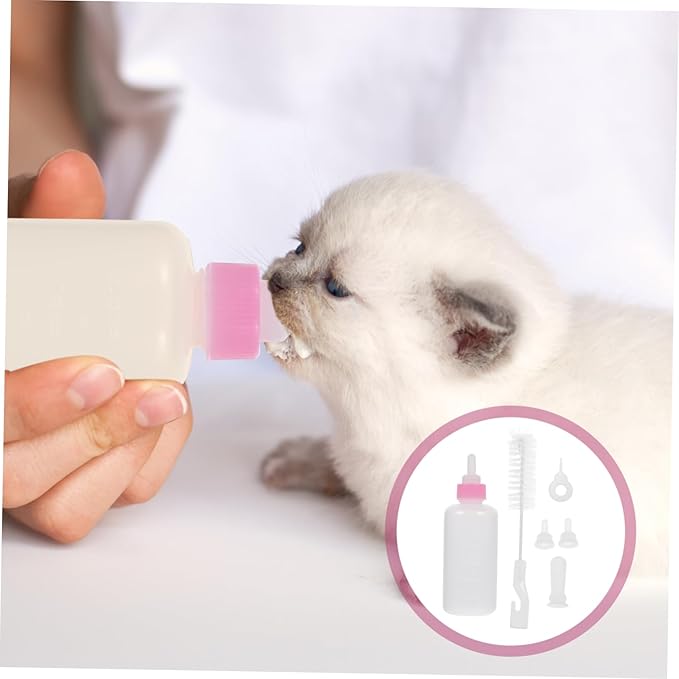 SUPVOX Pet Nursing Bottle Kit Dog Puppy Kitten Milk Feeder Bottles Pet Feeding for Newborn Animals