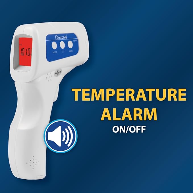 Veridian Handheld Fahrenheit/Celsius Non-Contact Thermometer LCD Display 09-178