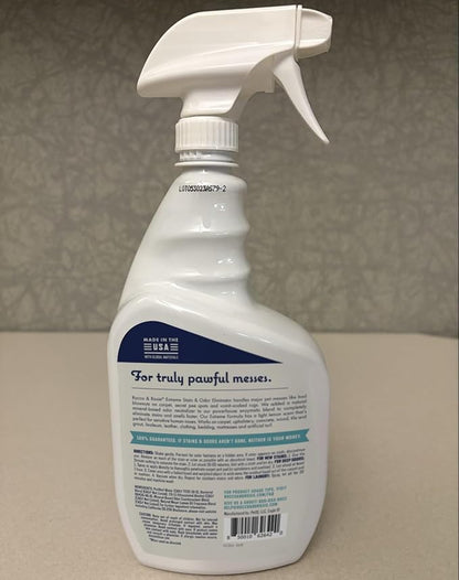 Rocco & Roxie Extreme Stain & Odor Eliminator for Strong Odor, Pet Urine Enzyme Cleaner Destroyer, Stain Remover, Dog Poop and Cat Pee, Enzymatic Carpet Cleaner Spray for Home, Puppy Potty Training