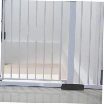 Milisten Safety Door Gate Bottom of Door Kick Plate Freestanding Pet Gates for Dogs Pet Gate Support Feet Fence Hardware Front Door Kick Plate Pet Gate Stairs Black Plastic