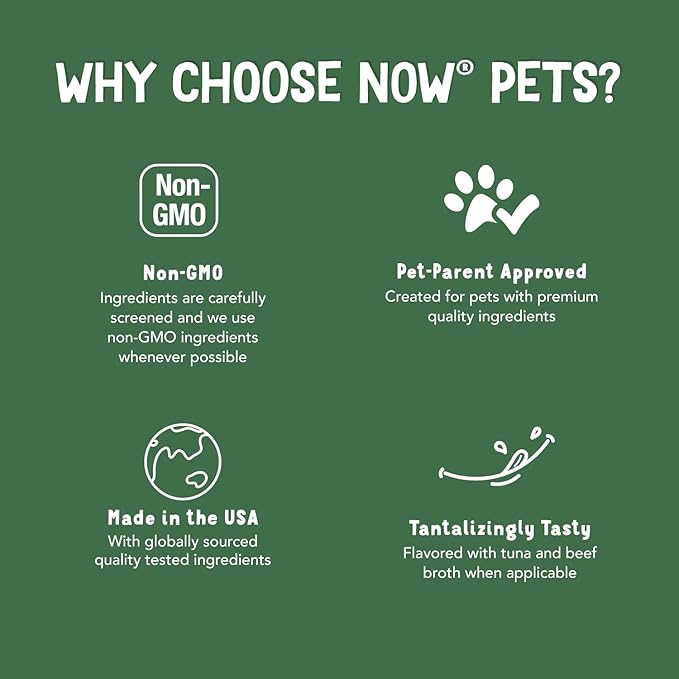 NOW Pet Health, Cardiovascular Support Supplement, Formulated for Cats & Dogs, NASC Certified, Powder, 4.5-Ounce