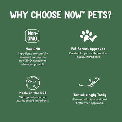 NOW Pet Health, Immune Support Supplement, Formulated for Cats & Dogs, NASC Certified, 90 Chewable Tablets