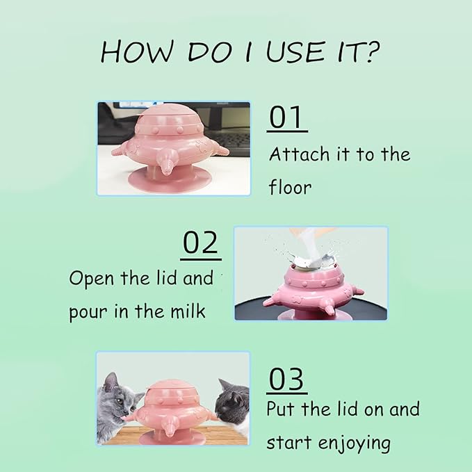 Puppy Nipple Feeder, Kitten Nursing Milk Bowl, Bubble Silicone Milk Feeder, Dog Nurser Bottle with Base, Pacifiers Feeding Station for Multiple Puppies Kittens Rabbits (Pink)