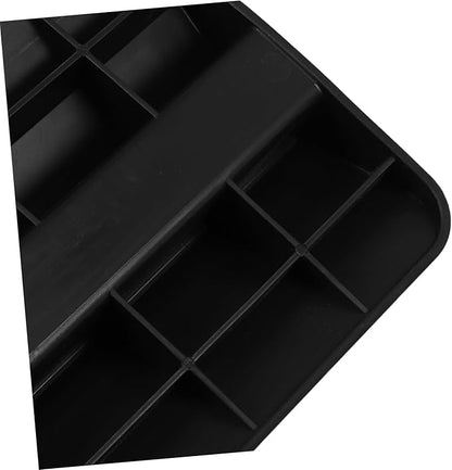 HEMOTON Safety Door Gate Ramp for Pets and Sturdy Kick Pedal Guardrail Accessories for Gates Lightweight Portable Design for Stairway Protection Black