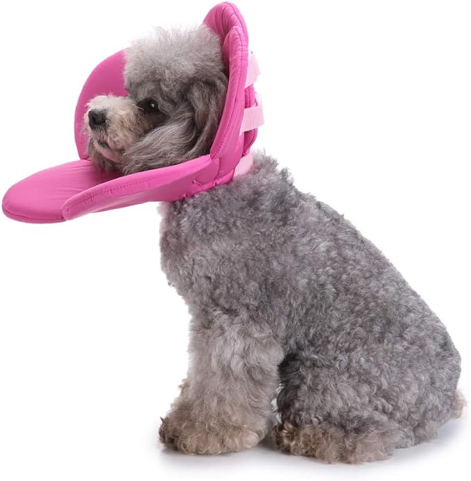 Elizabethan Collar, Soft & Waterproof Grooming Recovery Protective Adjustable Collar for Puppy & Small Medium Dogs (M Neck: 11-13in, Purple)
