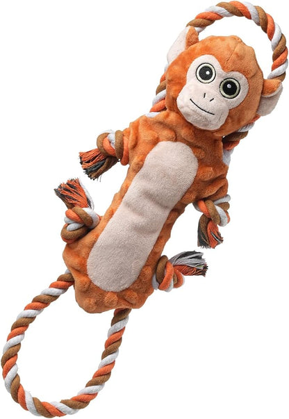 Sedioso Dog Tug Toys, Stuffed Animal Dog Chew Toy, Cute Puppy Squeaky Dogs Plush Toys with Crinkle Paper for Small, Middle, Large Breed
