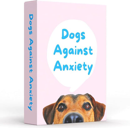 Dogs Against Anxiety Cards — 50 Anxiety Relief Cards | CBT & Mindfulness Exercises | Calming Gift for Women, Dog Lovers & Kids