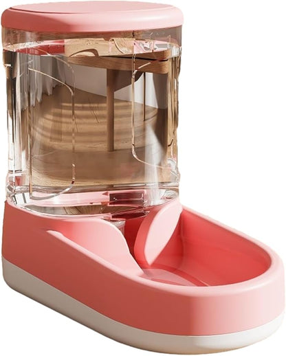 Transparent Pet Feeding Bowl Dog Feeder Small Dog Drinking Bowl Large Capacity Antislip Water Dispenser Pet Supply