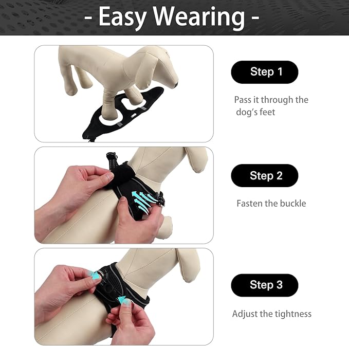 Dog Harness for Small Dogs, Small Dog Harness and Leash Set, Honeycomb Grid, Reflective Lightweight Harness & Anti-Twist Pet Lead (Multi Color, XS-Black)